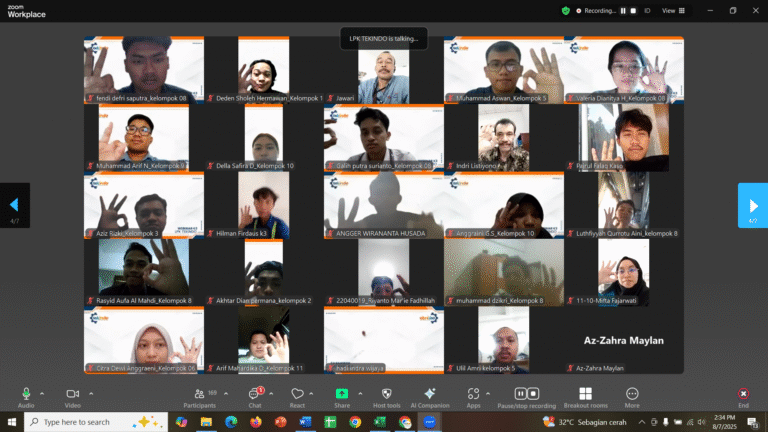 LPK TEKINDO Sukses Gelar Webinar K3 Gratis, Angkat Topik “Sertifikasi K3: Investasi Nyata untuk Keselamatan, Karier, dan Kepatuhan Hukum”